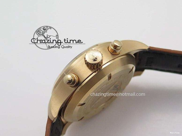 MIROTIME 0512 Youthful Pilot Chrono RG 3878 Gray Dial on Light Brown Leather Strap A 7394